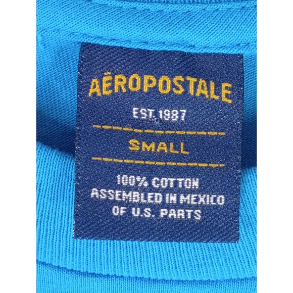 Aeropostale Y2K Women's Small Blue Cowgirl Graphic Short Sleeve Tee - Picture 5 of 10